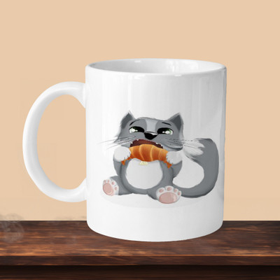 sublix NEW_Life Is Pure L Ceramic Coffee Mug(330 ml)