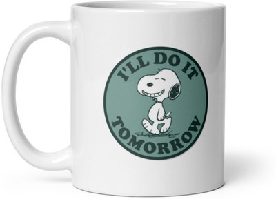 Mr UVD Do It Tomorrow Ceramic Coffee Mug(350 ml)