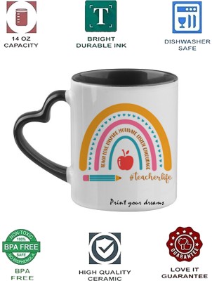 PRINT YOUR DREAM Magic Teacher Day Special 330 ml Ceramic Coffee Mug(330 ml)