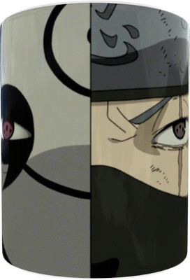 SuperiorFH Anime Printed Kakashi And Obito (Naruto) Best Gifting and Present Ceramic Coffee Mug(330 ml)