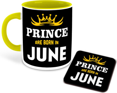 Daddy dream NEW-PrinceareBornIn-1068 Ceramic Coffee Mug(325 ml, Pack of 3)