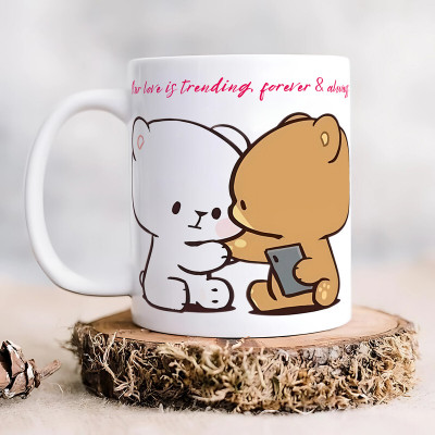 Udaygalleries Panda Attractive Funny Quotes with Beautiful Images Printed on a WhM_398 Ceramic Coffee Mug(325 ml)