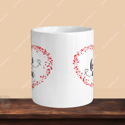 VM MALL 101_I Love You 01 R-R Ceramic Coffee Mug(330 ml)
