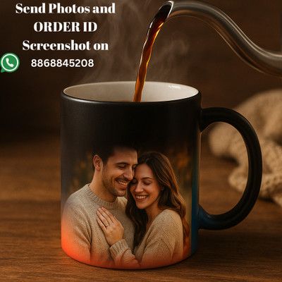 CherishCrafts Custom Magic 325ml Ceramic Coffee Mug(325 ml)