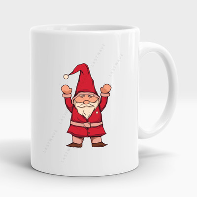 LASTWAVE Santa Gnomes Design 2, 325ml Ceramic | Christmas Gift, christmas decoration Ceramic Coffee Mug(325 ml)