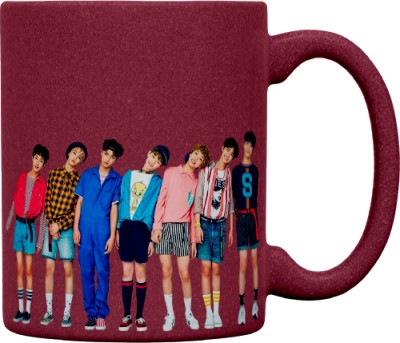 Dreamlivproducts Bts Coffee-MUG-032-PINK Ceramic Coffee Mug(320 ml)