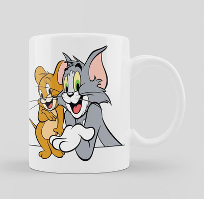 iMPACTGift Tom & Jerry Best Friends Premium Quality Printed Ceramic Coffee Mug(330 ml)
