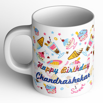 Abaronee 1010_Chandrashekar Happy Birthday b002 Ceramic Coffee Mug(350 ml)
