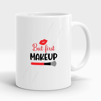 LASTWAVE Coffee And Mascara Design 2, Graphic Printed Ceramic Coffee Ceramic Coffee Mug(325 ml)