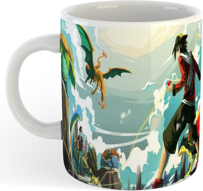 Daddy dream NEW-All Day Printed Pokemon Kids Ceramic Coffee 25 Ceramic Coffee Mug(325 ml)