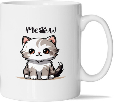 Jaipur Frames Cute Kitten Cartoon for Kids Pet Lovers & Gifting Ceramic Coffee Mug(325 ml)