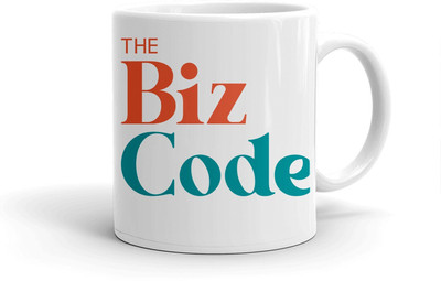Clapcart The Biz Code Designer Printed Ceramic Coffee Mug(325 ml)