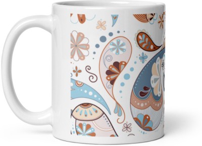 Dr Farfar Mandalas Art Pattern Ceramic Coffee Mug(350 ml)