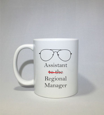 craft maniacs OFFICE ASSISTANT TO REGIONAL MANAGER MUG FOR OFFICE SITCOM LOVERS Porcelain Coffee Mug(330 ml)
