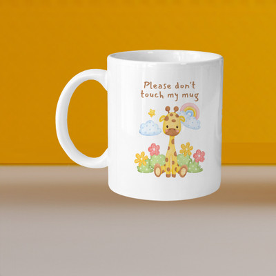 Print Ginnie 101_VM Great Things Never Comes With Comfort Zone L Ceramic Coffee Mug(325 ml)