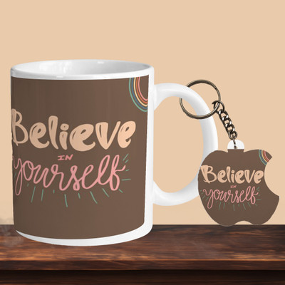 VM MALL 101_Believe Yourself R-A Ceramic Coffee Mug(330 ml)