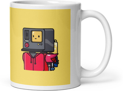 Mr UVD Computer Robot_MUGG Ceramic Coffee Mug(350 ml)