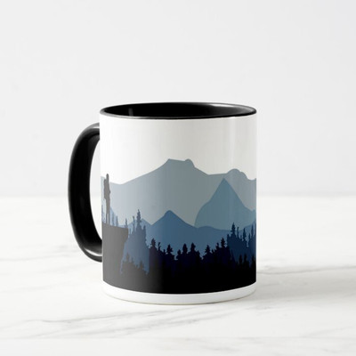 Navadey Lost In Nature Ceramic Coffee Mug(325 ml)