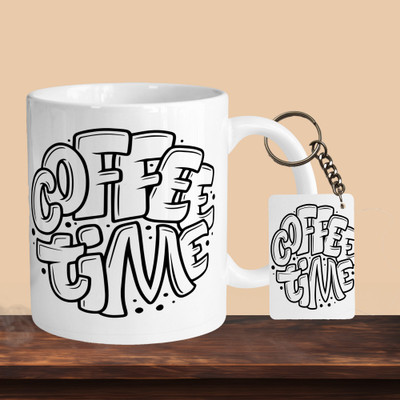 Print Ginnie 101_Coffee Time 01 R-R Ceramic Coffee Mug(325 ml)