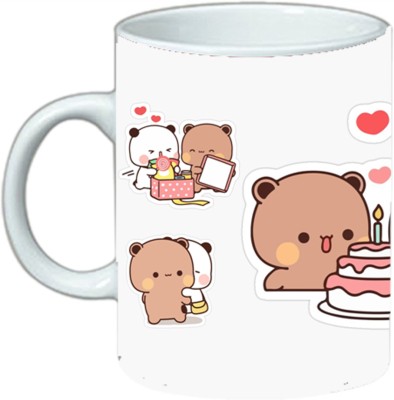 Solo Gift Bubu and Dudu mug 014 Ceramic Coffee Mug(300 ml)