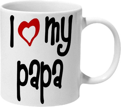 Soulfox I Love My Papa Ceramic Coffee Mug(325 ml)