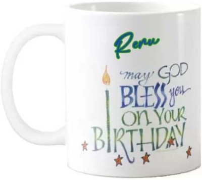 GNS Happy Birthday Gift for Renu HBD Quote 096 Ceramic Coffee Mug(325 ml)