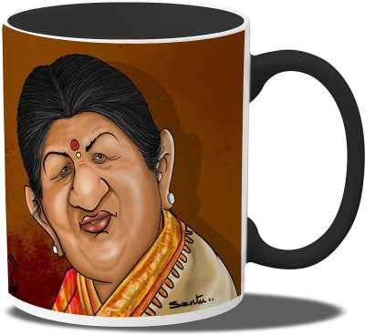 Sentoor Kartoon Mile Sur Mera Tumhara Ceramic Coffee, Birthday & Anniversary Ceramic Coffee Mug(350 ml)