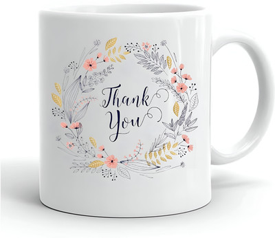 LoveGift Thank You Gift Ceramic Coffee Mug(350 ml)