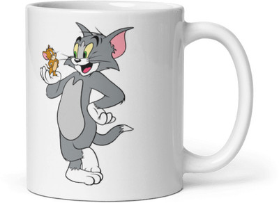Mr UVD Tom and Jerry Ceramic For Gifting_MUGG Ceramic Coffee Mug(350 ml)