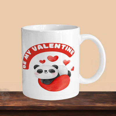 VM SHOPPING MALL Be My Valentine R Ceramic Coffee Mug(330 ml)