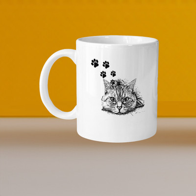 Print Ginnie 101_VM Giraffe L Ceramic Coffee Mug(325 ml)