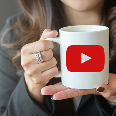 Artefact High quality Youtube Logo inspired Coffees Ceramic Coffee Mug(330 ml)
