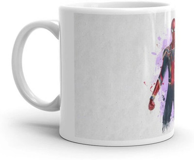 Mr UVD Spiderman Design Graphical Printed Premium Quality_MUGG Ceramic Coffee Mug(350 ml)