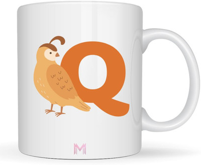 MaddockCorp Maddock Q Alphabet Animals Printed for Kids Ceramic Coffee Mug(350 ml)