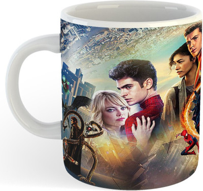 Daddy dream NEW-All Day printed Spiderman No Way Home,Marvals,Marvals lovers32_NA Ceramic Coffee Mug(325 ml)