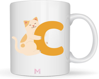 MaddockCorp Maddock C Alphabet Animals Printed for Kids Ceramic Coffee Mug(350 ml)