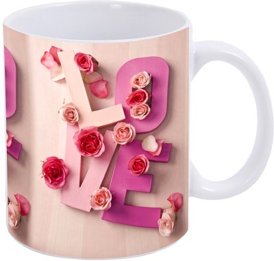 SUARD Love Gift for husband, wife, girlfriend, boyfriend Love you from my heart WM-59 Ceramic Coffee Mug(350 ml)