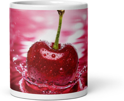 Mr UVD Cherry Flashing Water Ceramic Coffee Mug(350 ml)