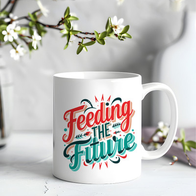 THEELEVEN Ceramic White mug pack of 1 _NEW2678 Ceramic Coffee Mug(350 ml)