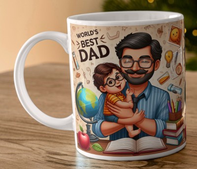 Goldencity Birthday Gift for Father, Anniversary Gift for Papa Love, Best Dad Ever Dad20 Ceramic Coffee Mug(330 ml)