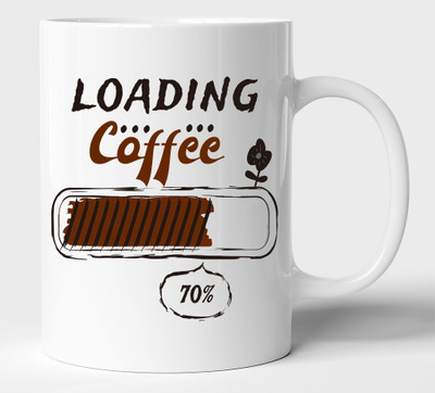 BLISSart NEW_BLS-PM-KP2314-W Ceramic Coffee Mug(350 ml)