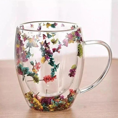 NIYA TRENDZ Double Wall Clear Glass Coffees Glass Coffee Mug(250 ml)