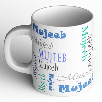 Abaronee 1010_Mujeeb b005 in name Ceramic Coffee Mug(350 ml)