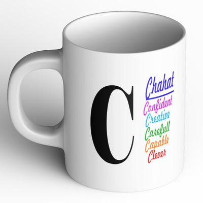 Abaronee 1010_Chahat c001 in name Ceramic Coffee Mug(350 ml)
