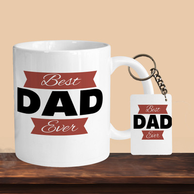 VM MALL 101_Best Dad Over 01 R-R Ceramic Coffee Mug(330 ml)