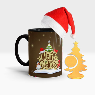 Fifth and Moon C-BLK-MCT-03 Ceramic Coffee Mug(320 ml, Pack of 3)
