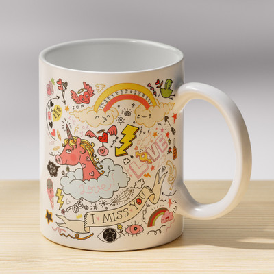 Fifth Creations Magical Unicorn-Gift for Daughter, Sister, Unicorn Lover Gift for Couple,Friends Ceramic Coffee Mug(330 ml)