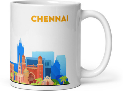 Mr UVD Chennai State Pattern_MUGG Ceramic Coffee Mug(350 ml)