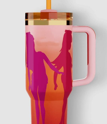 arthasya Barbie 60S nsulated Tumbler with Handle and Lid, Stainless Steel Tumbler Stainless Steel Tumbler(1200 ml)