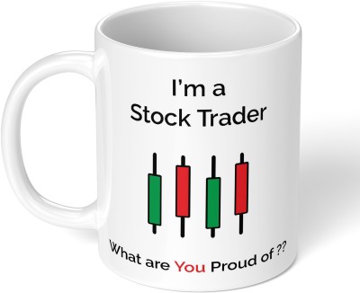 Akipi I’m a Stock Trader what are you proud of Stock Market Crypto Intraday ARM218 Ceramic Coffee Mug(325 ml)